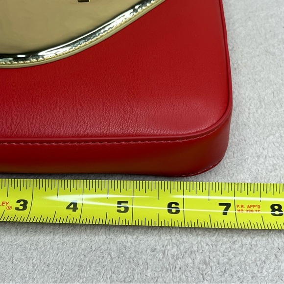 Love Moschino Red Heart Handbag Zipper Purse-Red/Gold-NEW-NWT-Valentine’s Day - Picture 11 of 16